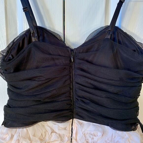 STUNNING BLACK & PINK FORMAL DRESS by DEB SIZE 11 - Picture 7 of 9